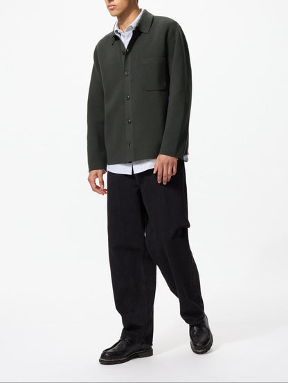 Uniqlo Milano Rib Shirt Cardigan