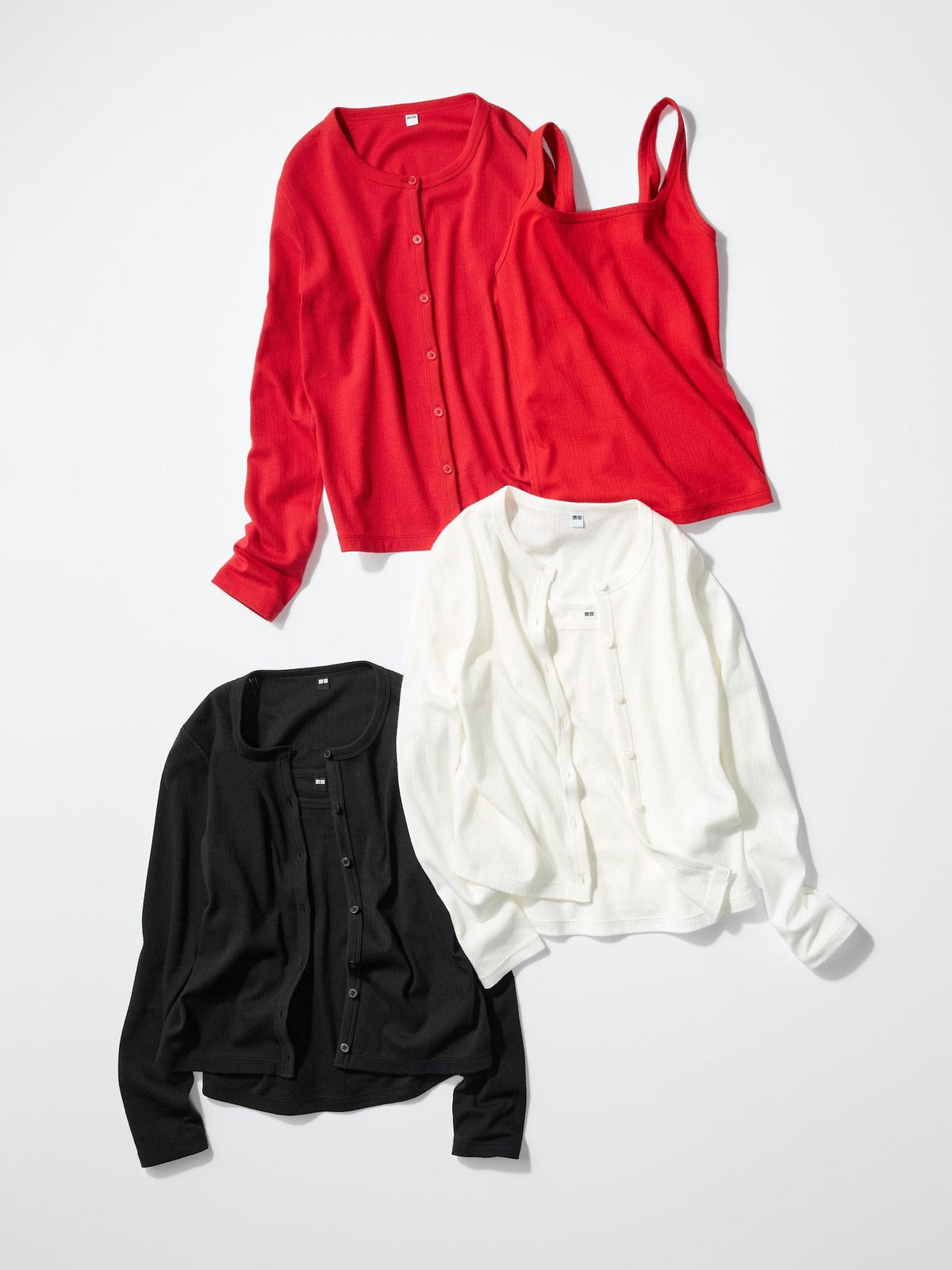 Uniqlo Women Pointelle Cardigan Cotton Knit