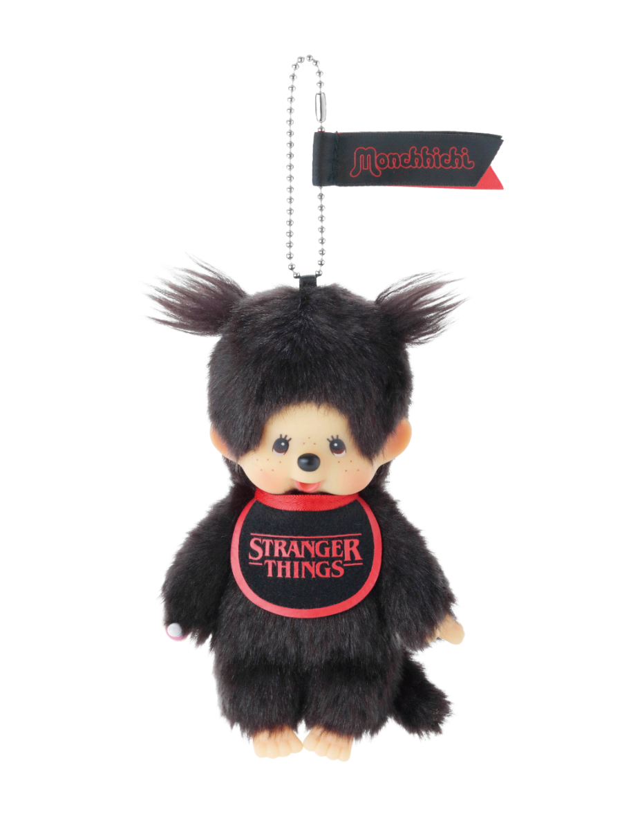 Monchhichi Stranger Things Bib Outfit Plush Keychain