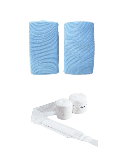 Winning VL-B Boxing Bandage and Gel Knuckle Guard Set