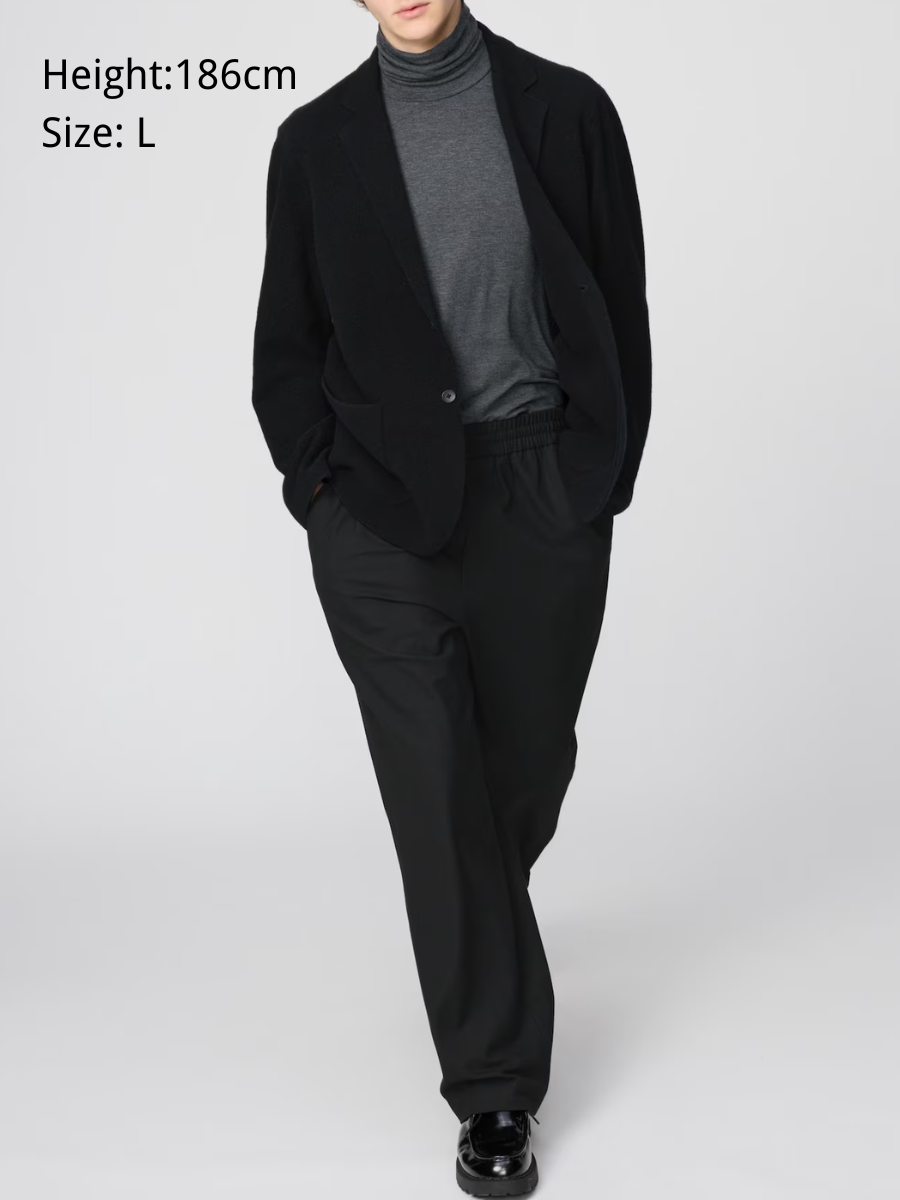 UNIQLO HeatTech Cashmere Blend Ultra Stretch Turtleneck Top 9-Sleeve