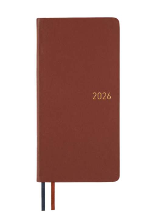 Hobonichi Fine Classic Wine Brown Weeks Planner 2026 Japanese
