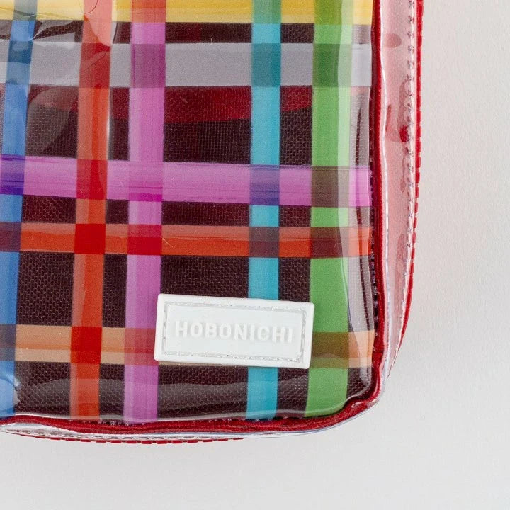 Hobonichi Drawer Pouch Small Transparent Check PVC Organizer Case Multi Pocket Japan
