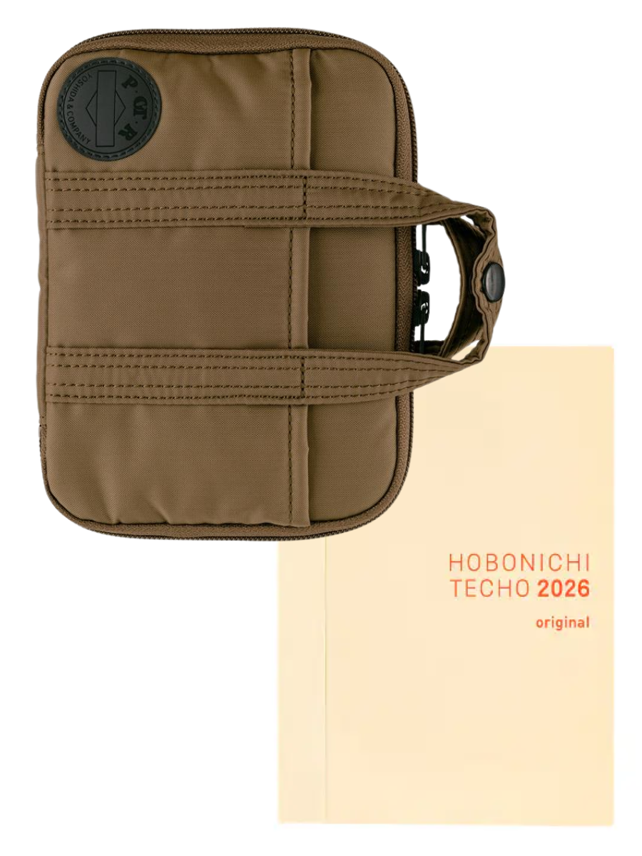 Hobonichi Techo 2026 A6 Original Planner Cover POTR Stroll Light Brown Nylon Organizer Cover