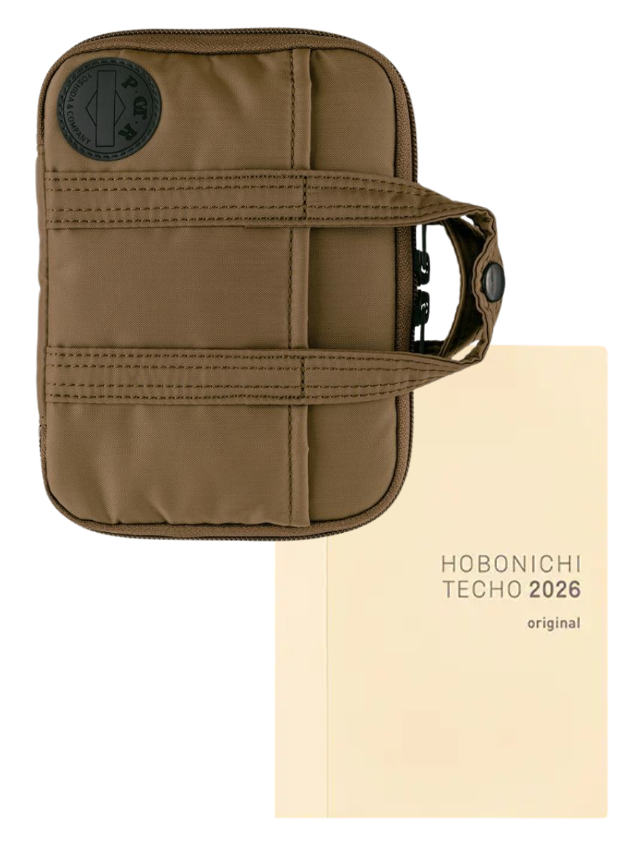 Hobonichi Techo 2026 A6 Original Planner Cover POTR Stroll Light Brown Nylon Organizer Cover