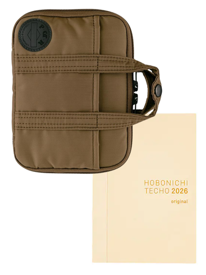 Hobonichi Techo 2026 A6 Original Planner Cover POTR Stroll Light Brown Nylon Organizer Cover
