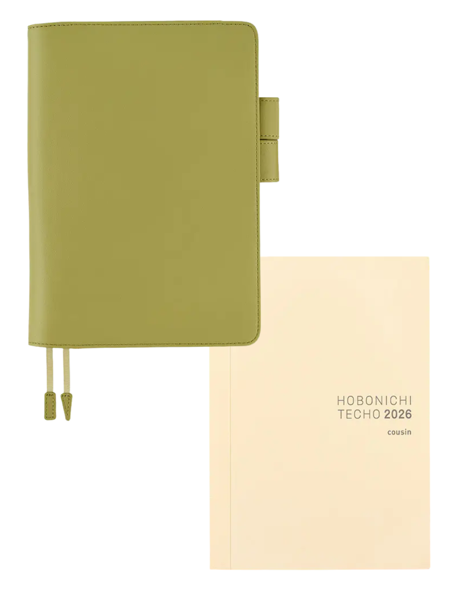 Hobonichi Original Sage Green Italian Leather A5 Planner Cover
