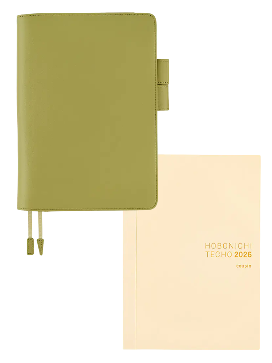 Hobonichi Original Sage Green Italian Leather A5 Planner Cover