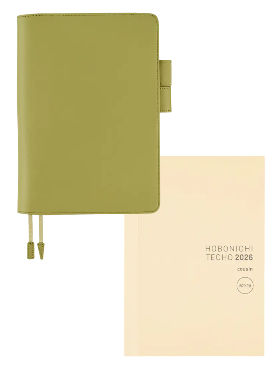 Hobonichi Original Sage Green Italian Leather A5 Planner Cover