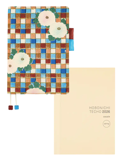 Hobonichi Techo 2026 Cousin A5 Artsodo Shin Bijutsukai Design Floral Cover