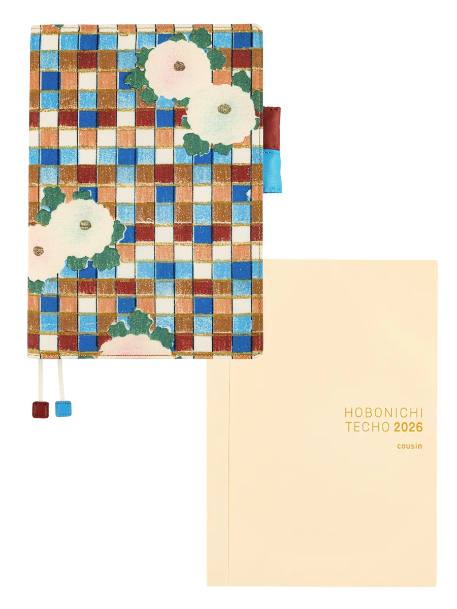 Hobonichi Techo 2026 Cousin A5 Artsodo Shin Bijutsukai Design Floral Cover