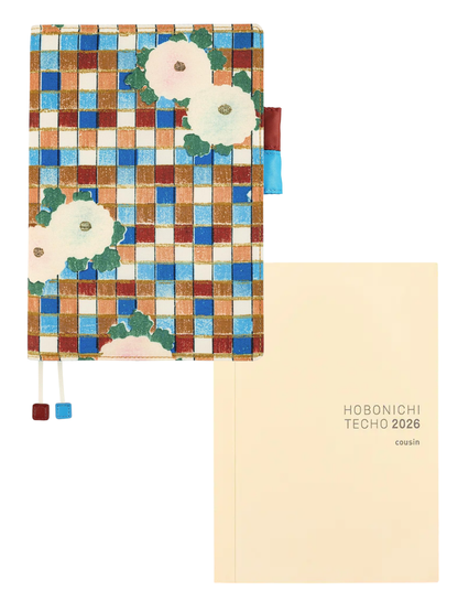 Hobonichi Techo 2026 Cousin A5 Artsodo Shin Bijutsukai Design Floral Cover