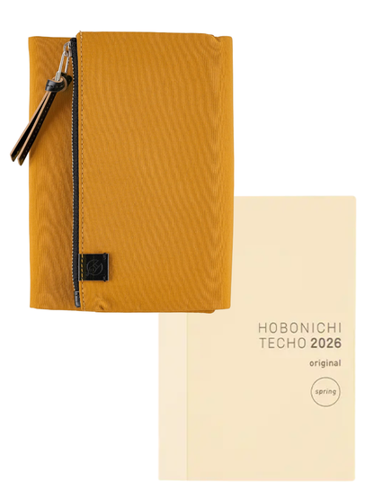 Hobonichi Techo 2026 Tragen Mustard Cover A6 A5 Nylon Planner Cover