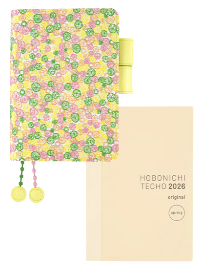 Hobonichi Techo Cousin mina perhonen Skyful Yellow Planner Cover