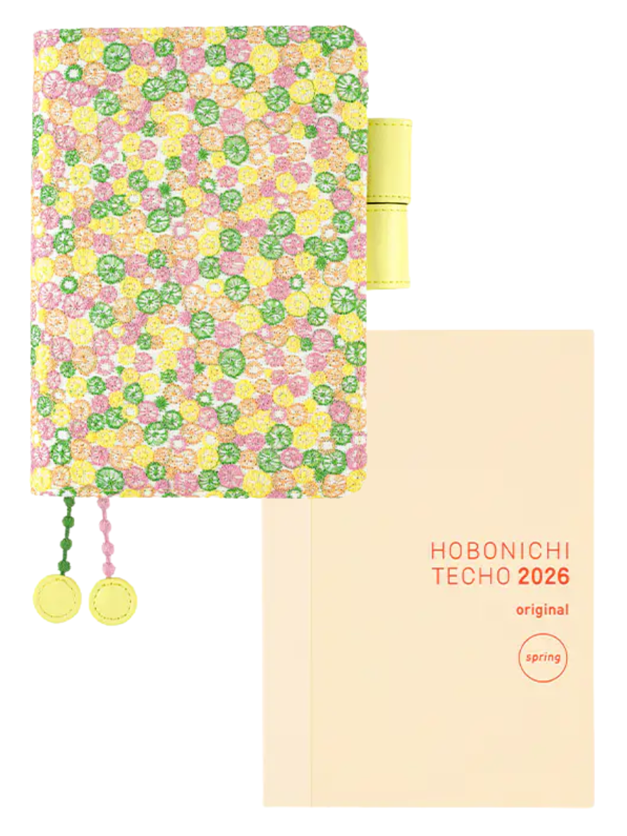 Hobonichi Techo Cousin mina perhonen Skyful Yellow Planner Cover