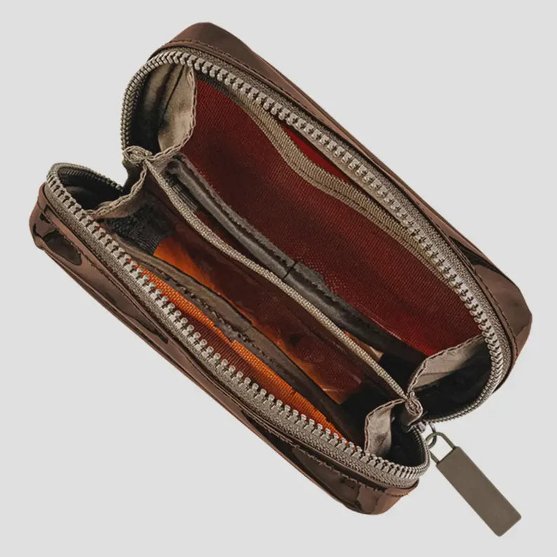Hobonichi Techo 2026 Transparent Brown Drawer Pouch Pocket