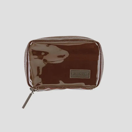 Hobonichi Techo 2026 Transparent Brown Drawer Pouch Pocket