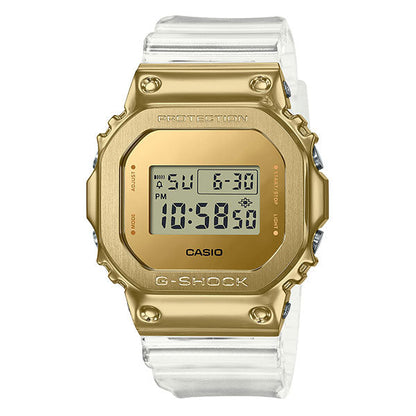 G-SHOCK GM-5600SG-9JF Metal Covered Line Gold Tone Shock Resistant Digital Watch