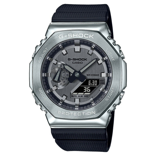 CASIO G-SHOCK GM-2100-1AJF Digital Analog Metal Bezel Resin Band LED Light Watch