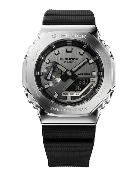 CASIO G-SHOCK GM-2100-1AJF Digital Analog Metal Bezel Resin Band LED Light Watch