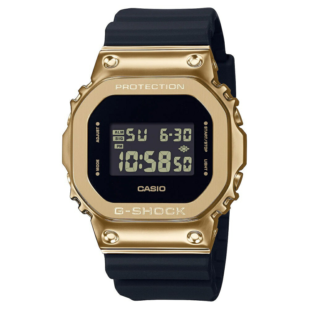 CASIO G-SHOCK GM-5600UG-9JF Black Gold Metal Bezel LED Light Digital Watch