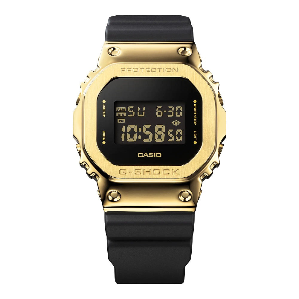 CASIO G-SHOCK GM-5600UG-9JF Black Gold Metal Bezel LED Light Digital Watch