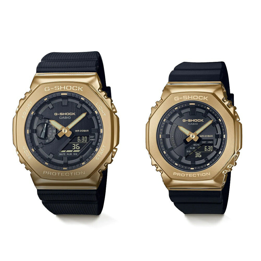 Casio G-SHOCK GM-2100G-1A9JF & GM-S2100GB-1AJF Pair Set with Box Watch