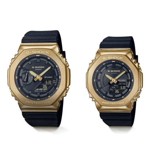 Casio G-SHOCK GM-2100G-1A9JF & GM-S2100GB-1AJF Pair Set with Box Watch