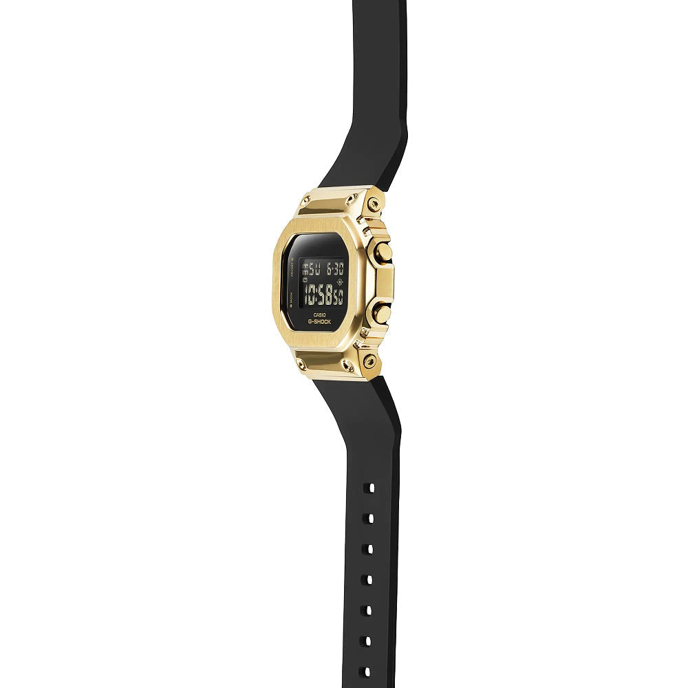 Casio G-SHOCK GM-S5600UGB-1JF Black & Gold Metal Covered Digital Watch
