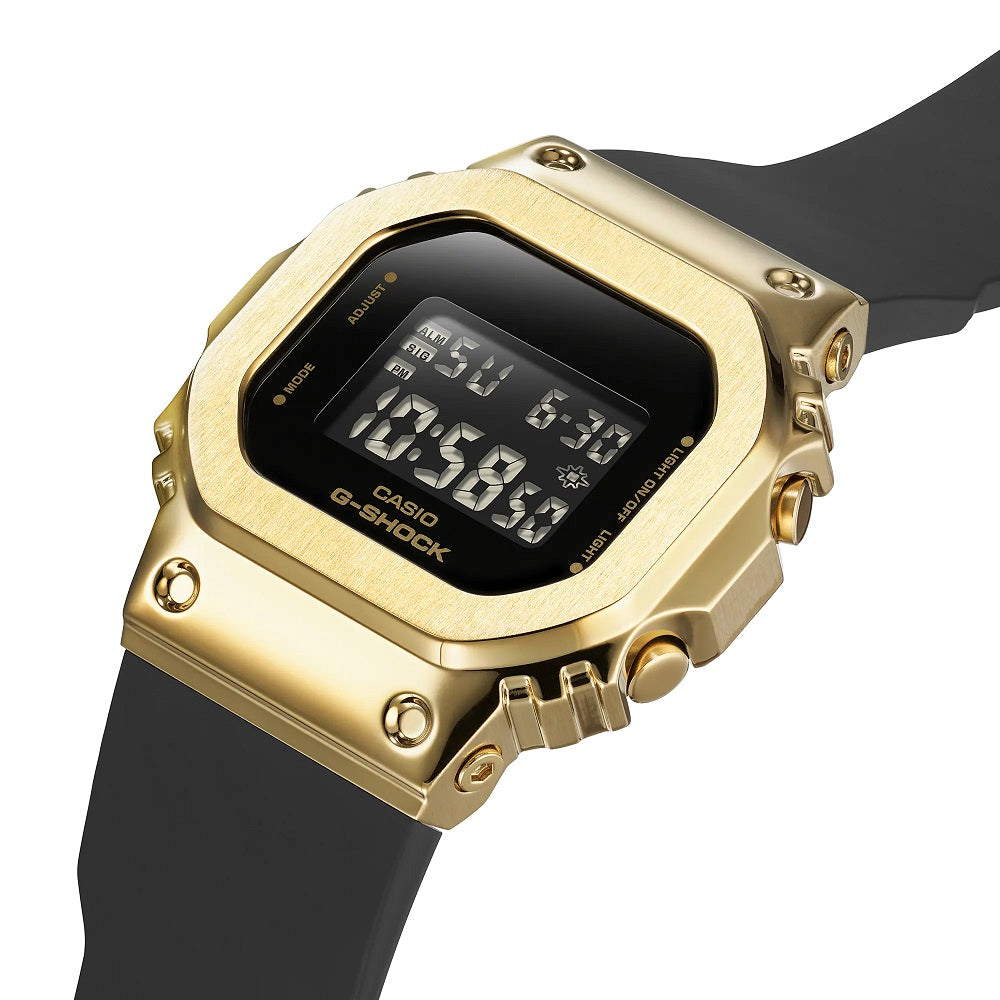 Casio G-SHOCK GM-S5600UGB-1JF Black & Gold Metal Covered Digital Watch