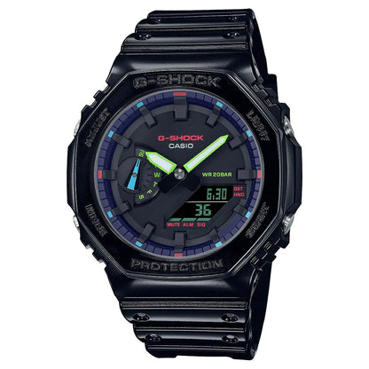 Casio G-Shock GA-2100RGB-1AJF Analog-Digital Watch Black Rainbow