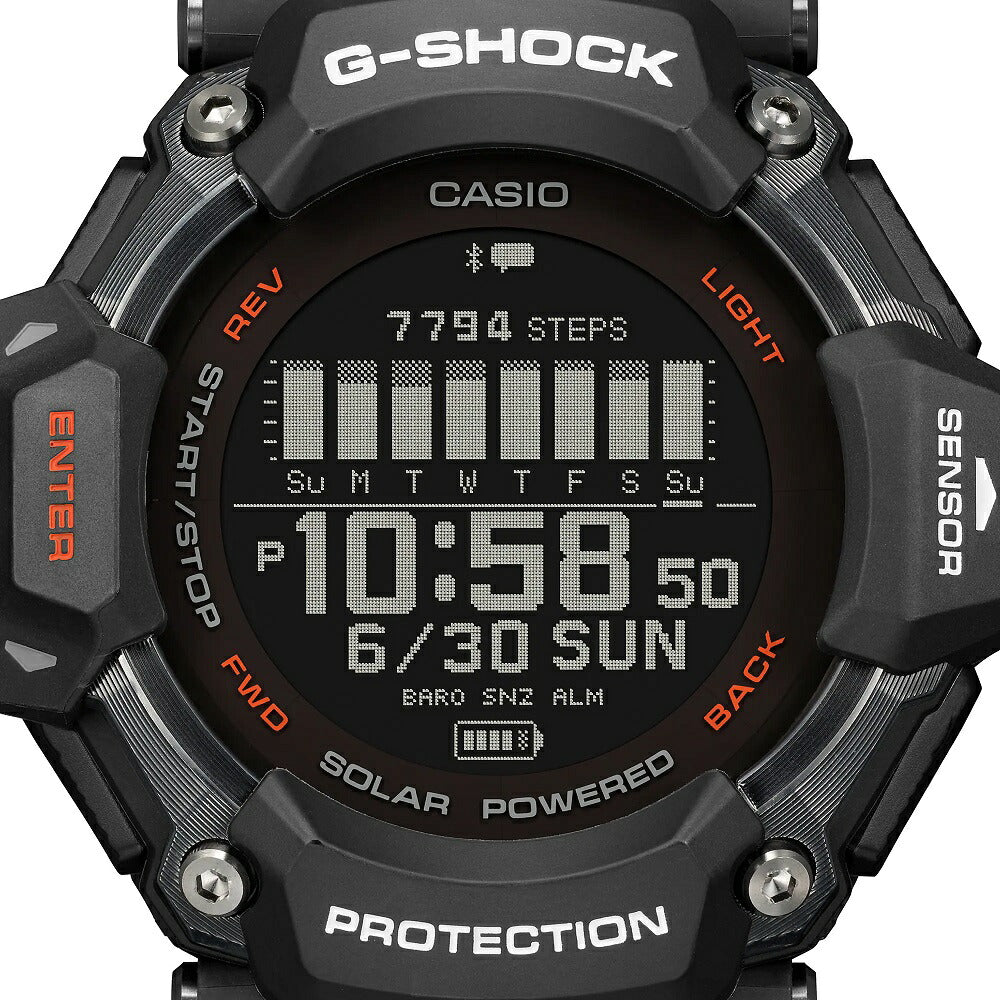 Casio G-Shock GBD-H2000-1AJR G-SQUAD GPS Solar Watch