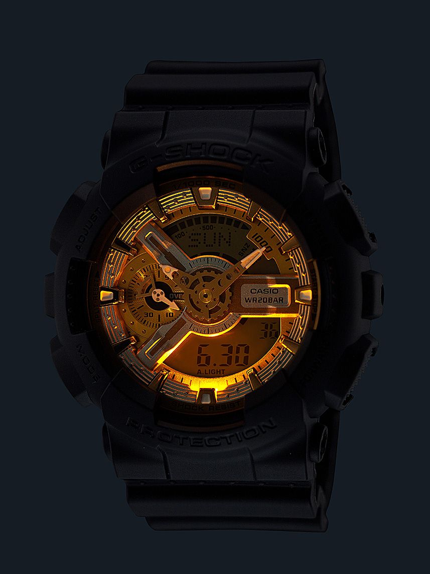 CASIO G-SHOCK GA-110CD-1A9JF Two-Tone Dial Digital Analog Watch