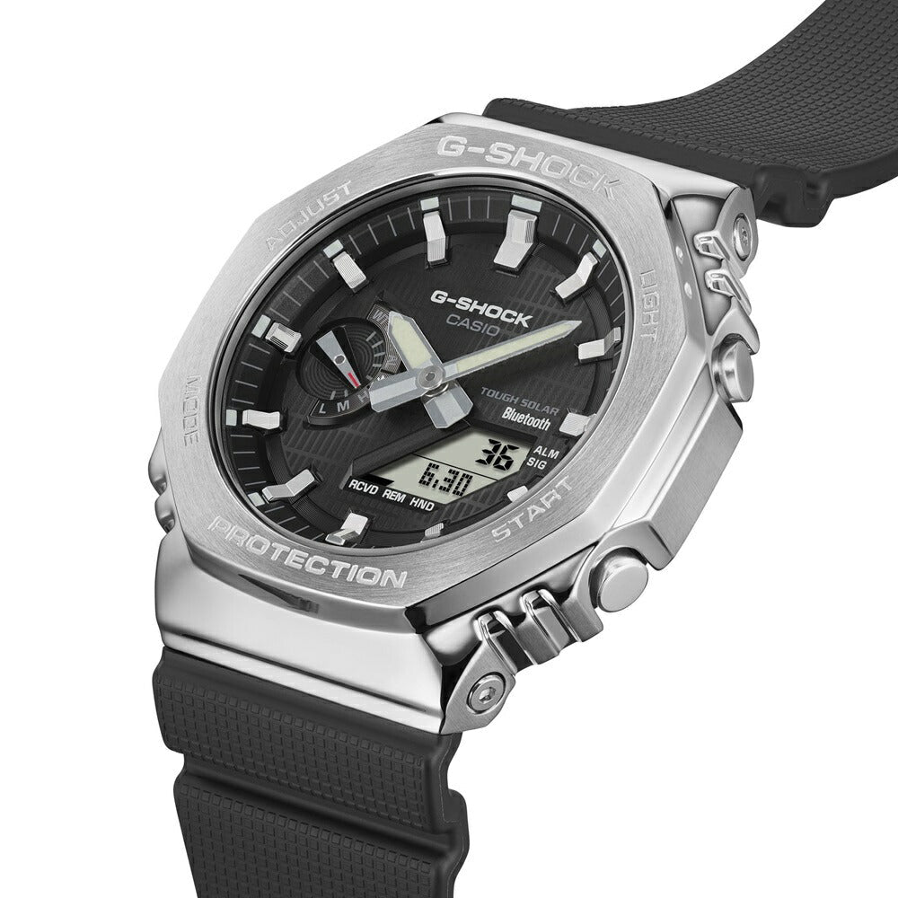 CASIO G-SHOCK GBM-2100-1AJF Analog-Digital Bluetooth Solar Tough Metal Bezel Watch