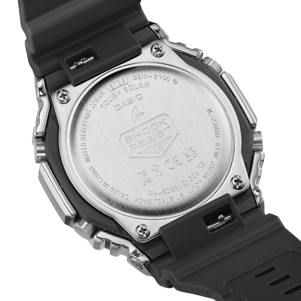 CASIO G-SHOCK GBM-2100-1AJF Analog-Digital Bluetooth Solar Tough Metal Bezel Watch