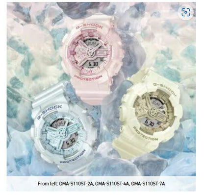 CASIO G-SHOCK GMA-S110ST-4AJF Women's Digital-Analog Polarized Pearl Silk Tone Watch