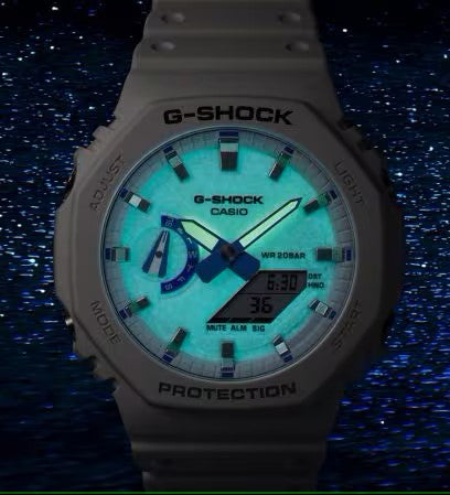 CASIO G-SHOCK GA-2100HDS-7AJF Hidden Glow Series Carbon Core Guard Digital Analog Watch