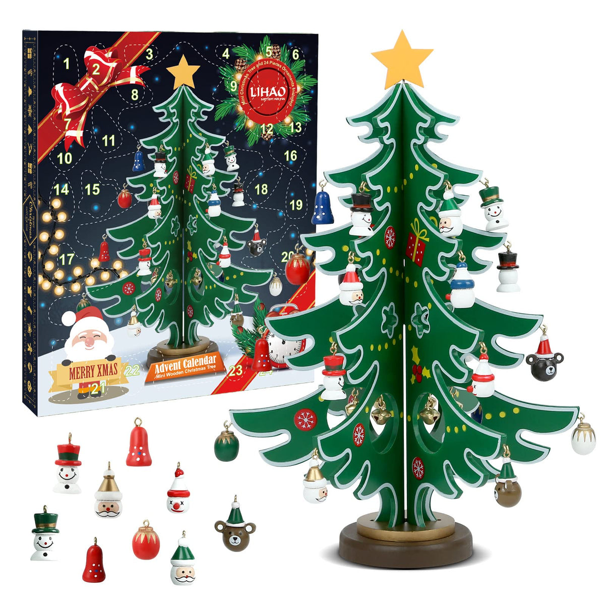 LIHAO 2025 Christmas Tree Advent Calendar