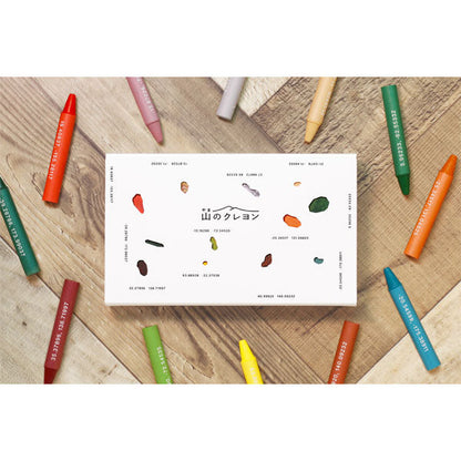 Hobonichi Techo 2026 Mountain or Sea Crayons 12 Colors Natural Wax Set