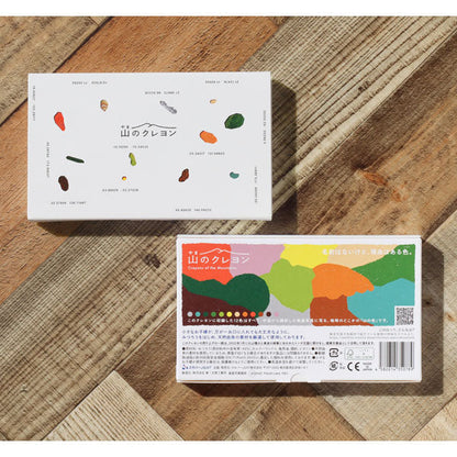 Hobonichi Techo 2026 Mountain or Sea Crayons 12 Colors Natural Wax Set