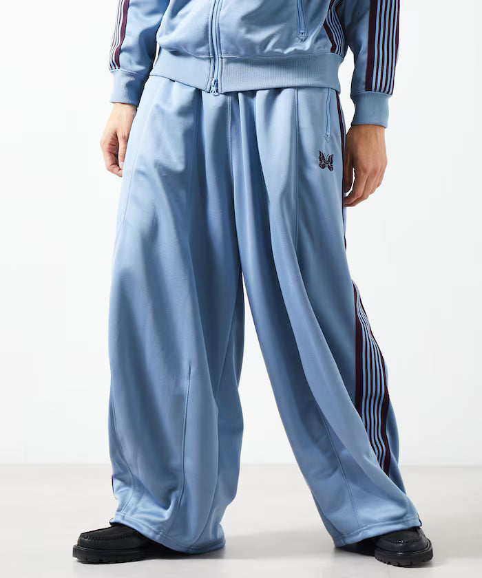 Needles FREAK'S STORE HD Track Pant Poly Smooth Sax Blue