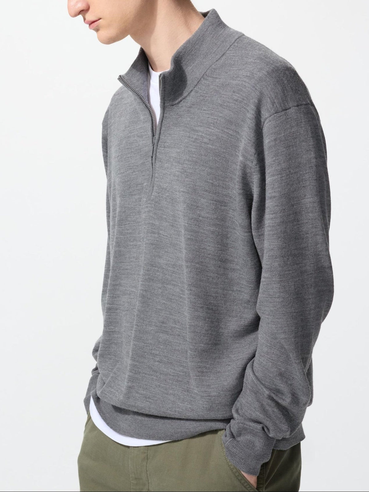 Men’s 100% Merino Wool Half-Zip Sweater--【PRE-ORDER】