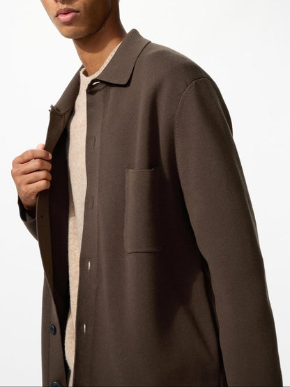 Uniqlo Milano Rib Shirt Cardigan