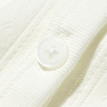 Uniqlo Women Pointelle Cardigan Cotton Knit