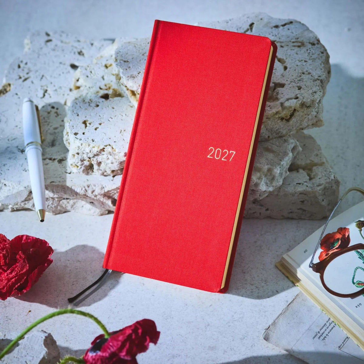 Hobonichi Techo 2027 Weeks Poppy Red Planner