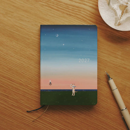 Hobonichi Techo 2027 Kubota Hiroko Until the Moon Is Full HON A6 Daily Planner