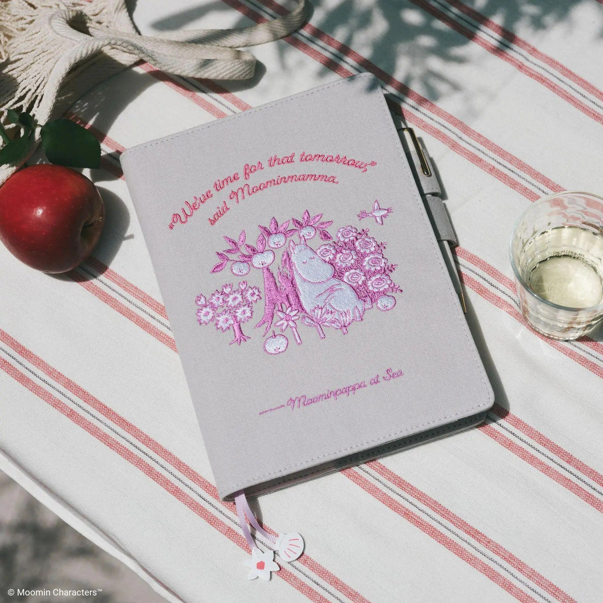 Hobonichi MOOMIN My Garden Embroidered Notebook Cover