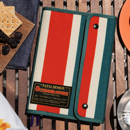 Hobonichi Techo 2027 NATAL DESIGN Hello New Day Retro Stripe A5 Cousin Planner Cover