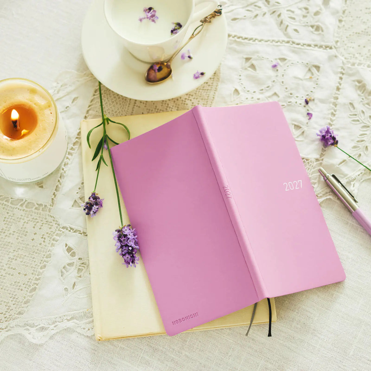 Hobonichi Techo 2027 Weeks Lavender Milk Planner