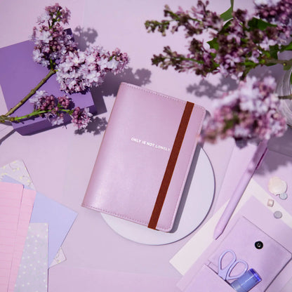 Hobonichi Techo 2027 ONLY IS NOT LONELY Lilac A6 Planner Cover